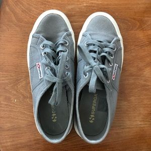Grey/Sage Superga Sneakers